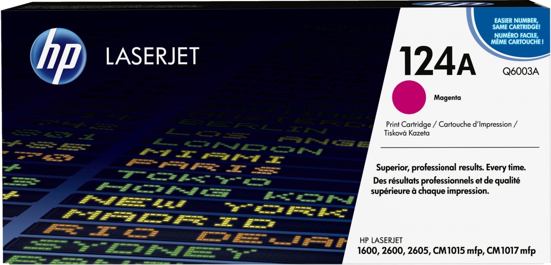 HP 124A toner LaserJet magenta authentique