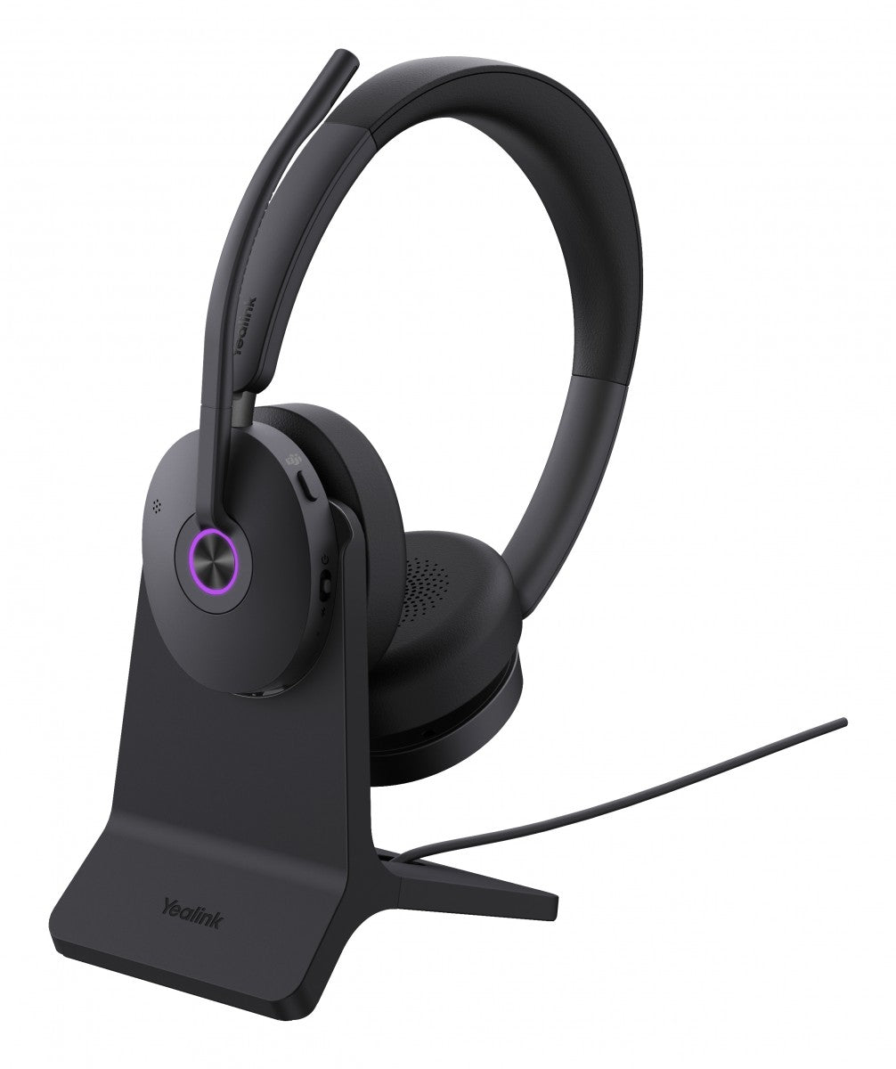 Yealink BH74 + Stand UC USB-C/A Sans fil Arceau Bureau/Centre d'appels USB Type-C / USB Type-A Bluetooth Socle de chargement Noir