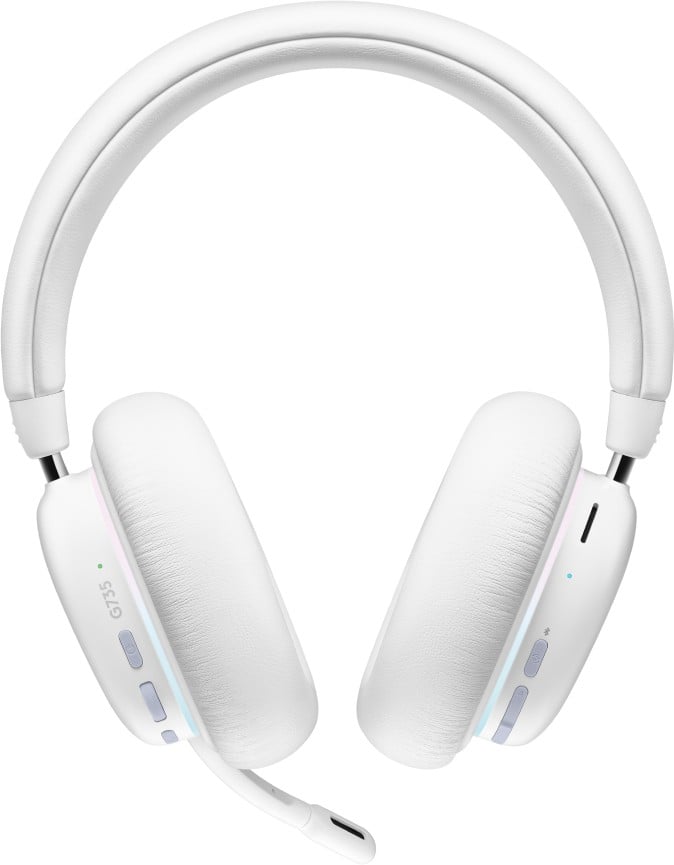 LOGITECH G G735 Headset full size Bluetooth / LIGHTSPEED wireless 3.5 mm jack white mist
