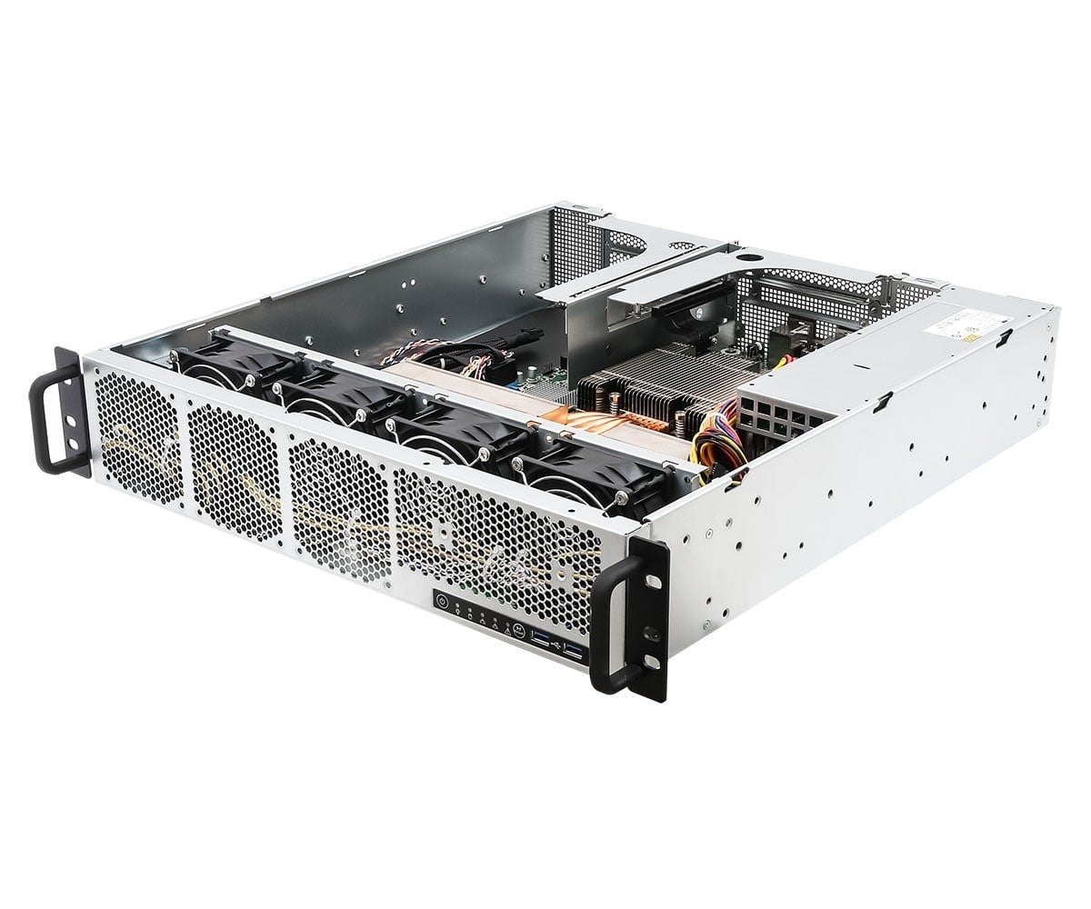 ASRock 2U1G-B650/EVAC, UP, Rack 2U, AMD Ryzen 9000, 2xM.2, 1xGPU, 2xGbE, Red. PSU, IPMI