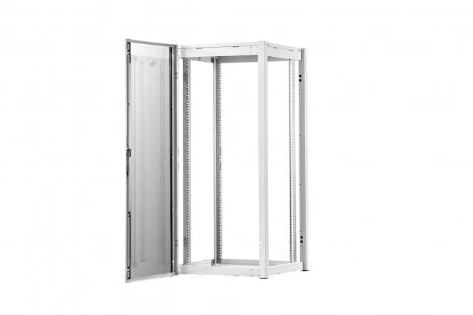Armoire réseau debout Hyper Pro 19" 26U rack 600x600, porte avant en verre, gris, 1000 kg
