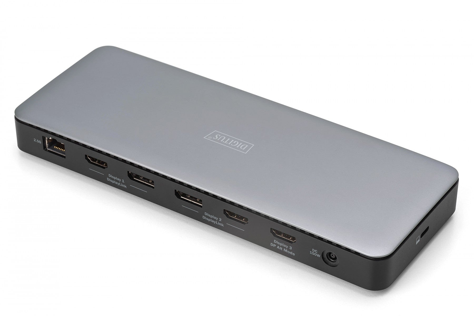 Station d'accueil USB-C 13 ports, max. 4K/60Hz avec HDR, HDMI, DP, max. 3 moniteurs (MST), USB-C 3.2 Gen 2, Ethernet Gigabit (max. 2.5G), Audio, DC 150W