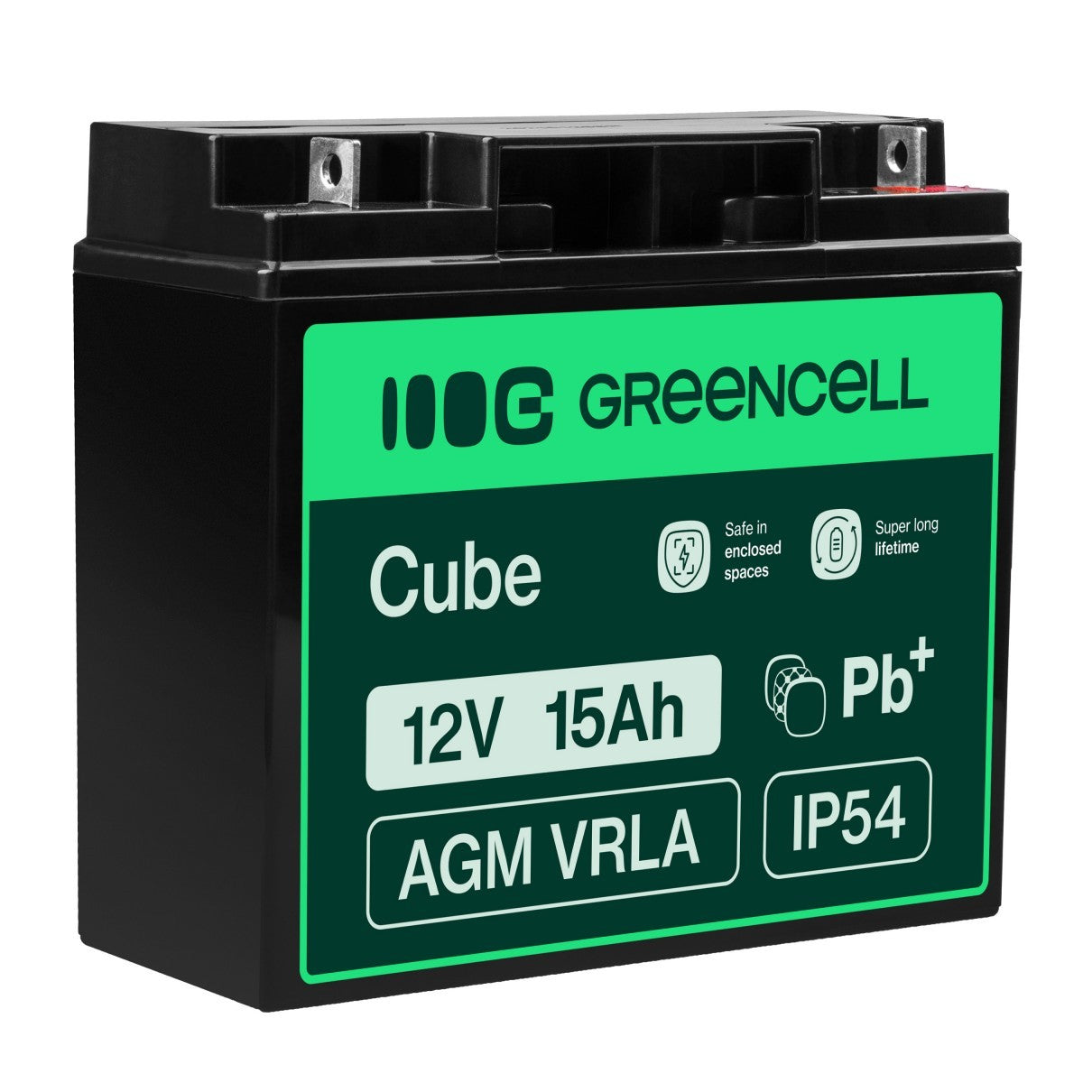 Green Cell Battery AGM 12V 15Ah
