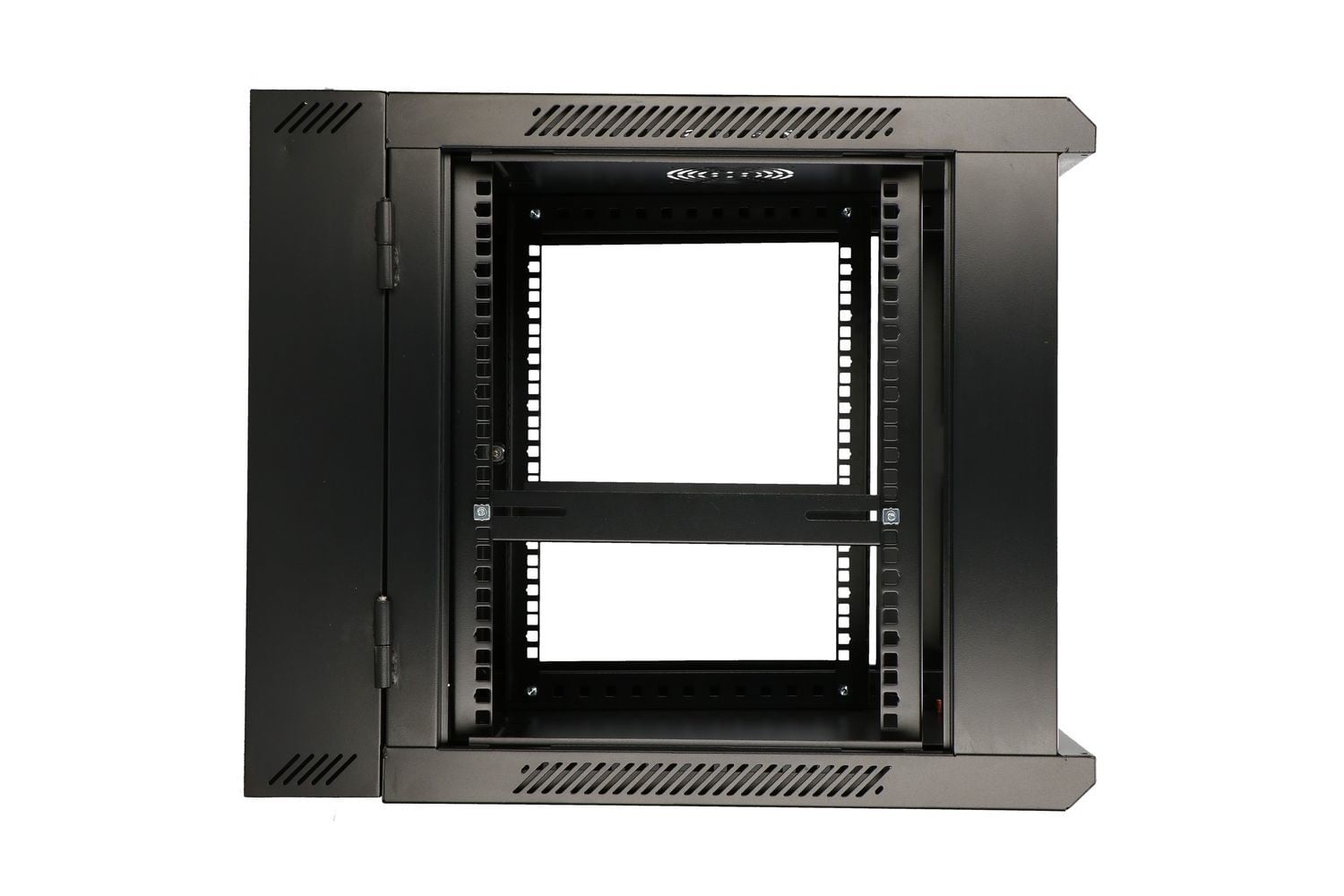 Extralink 9U 600X600 AZH WALL-MOUNTED RACKMOUNT CABINET SWING TYPE BLACK Rack monté sur le mur Noir