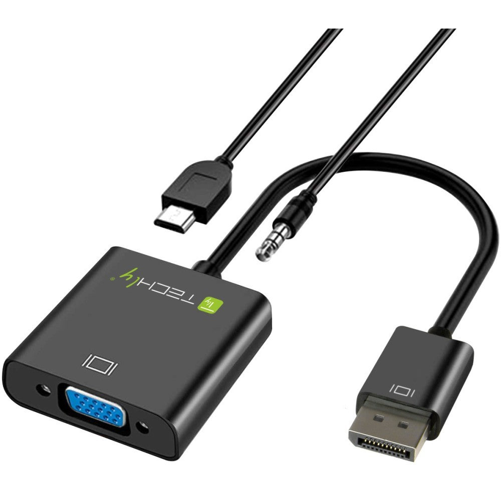 Techly IDATA HDMI-VGA2AU Adaptateur HDMI vers VGA D-sub 15 broches 1,8 m