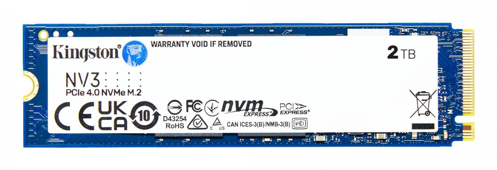 KINGSTON 2000Go NV3 M.2 2280 PCIe 4.0 NVMe SSD