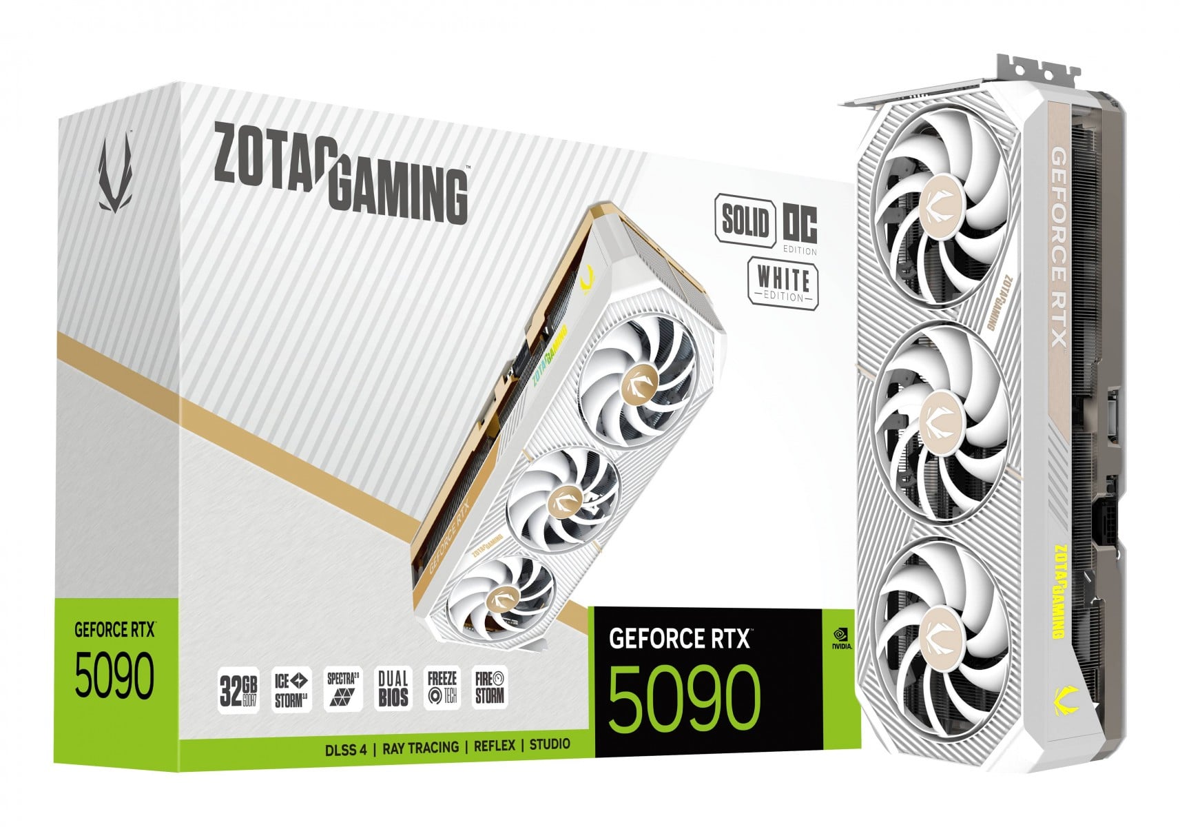 Zotac GeForce RTX 5090 Solid OC 32GB GDDR7 DLSS4 WHITE