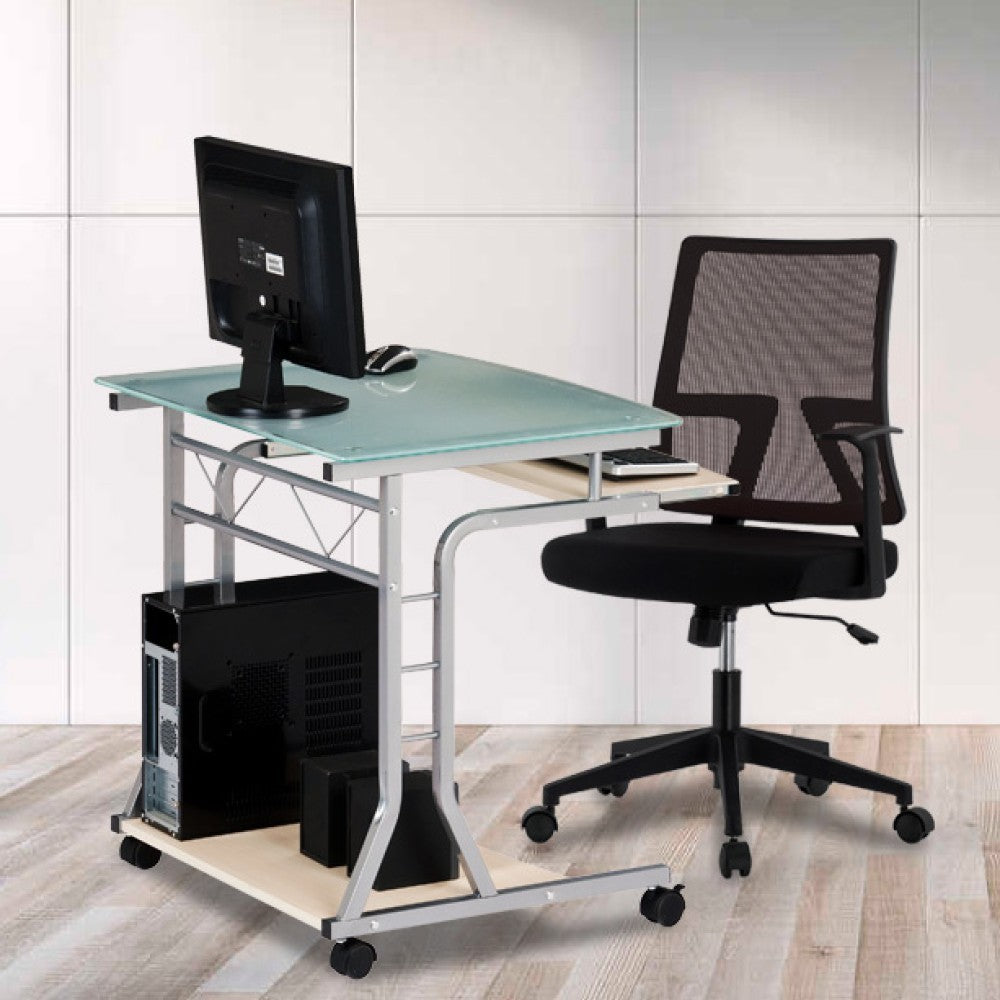 Techly ICA-TB 3791A Bureau d'ordinateur en verre