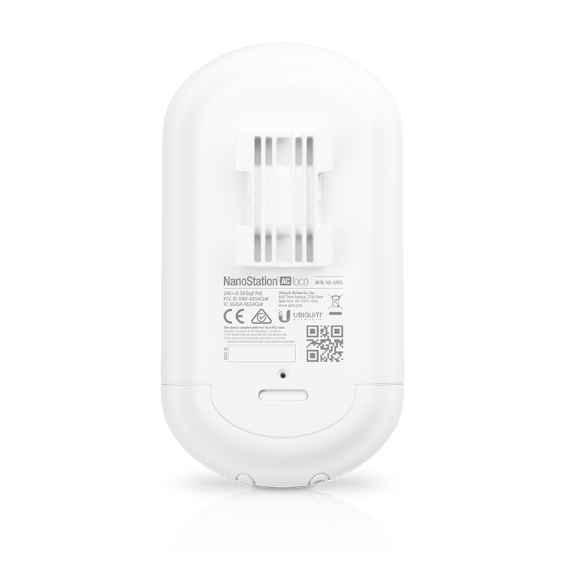 Ubiquiti LOCO5AC Networks NanoStation 5AC Loco 1000 Mbit/s Blanc Connexion Ethernet, supportant l'alimentation via ce port (PoE)