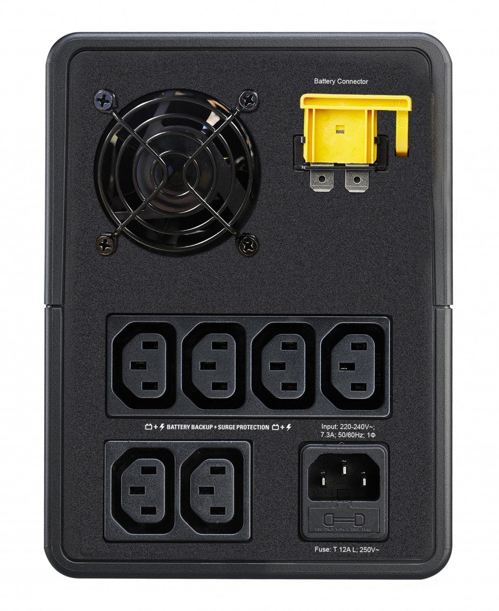 APC Easy UPS BVX Series BVX1600LI UPS AC 220-240V 900Watt 1600VA 7Ah output connectors 6