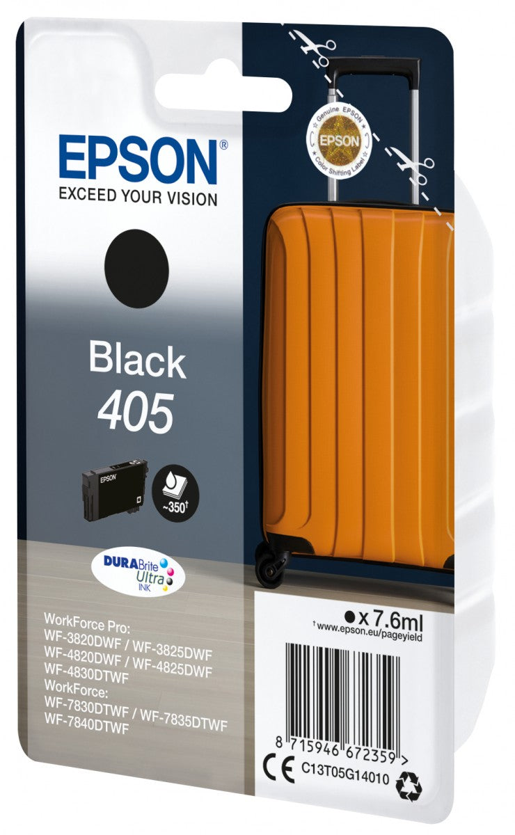 EPSON 4LB Singlepack Black 405 DURABrite Ultra Ink