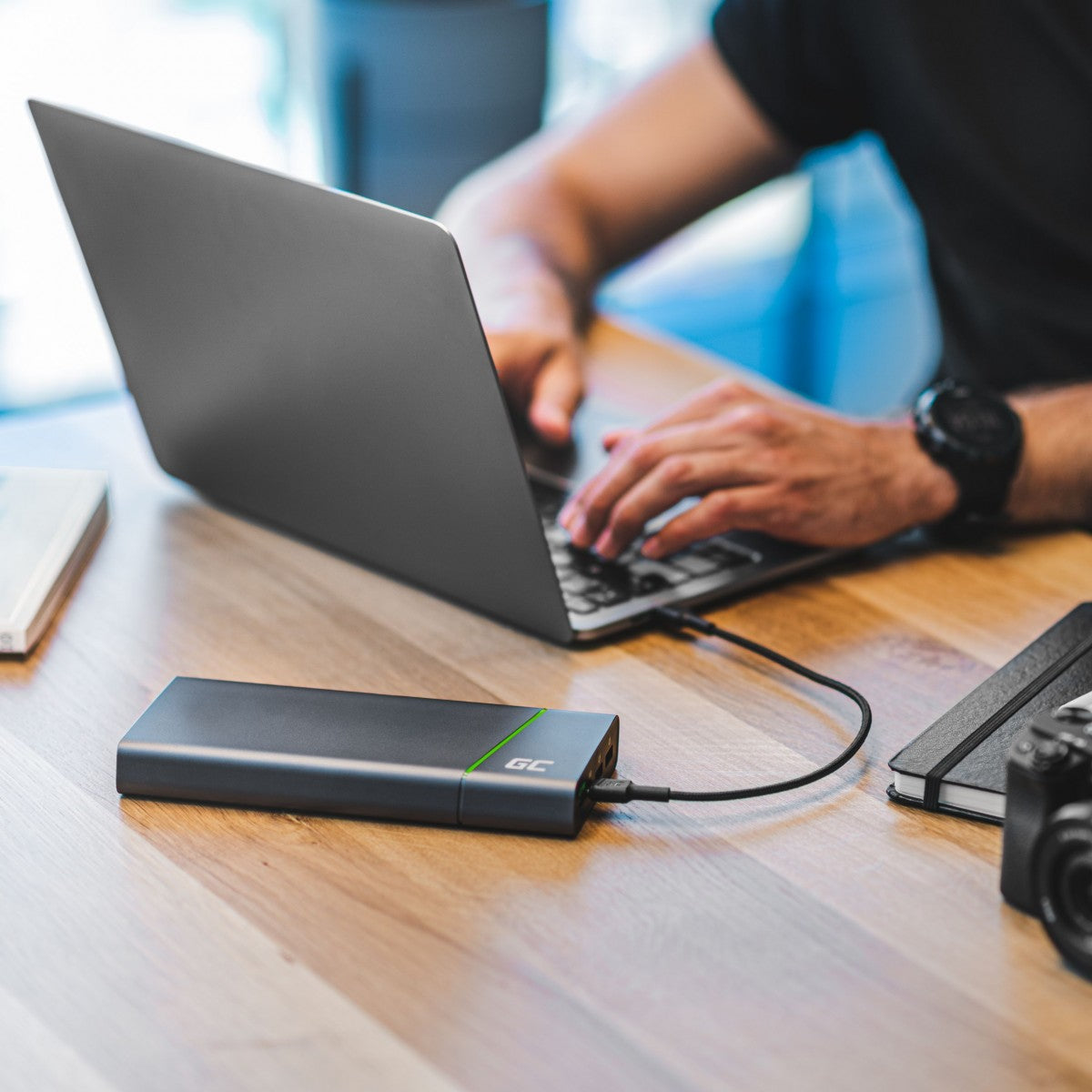 Green Cell KABGC31 - 0,3 m - USB C - USB C - USB 2.0 - 480 Mbit/s - Noir