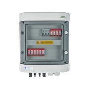 EMITER EM-117_DCAC, Tableau de distribution DCAC, IP65, SPD DC Dehn 1000V type 2, 2 x chaîne PV, 2 x MPPT, SPD AC Dehn type 2, 16A 3-F