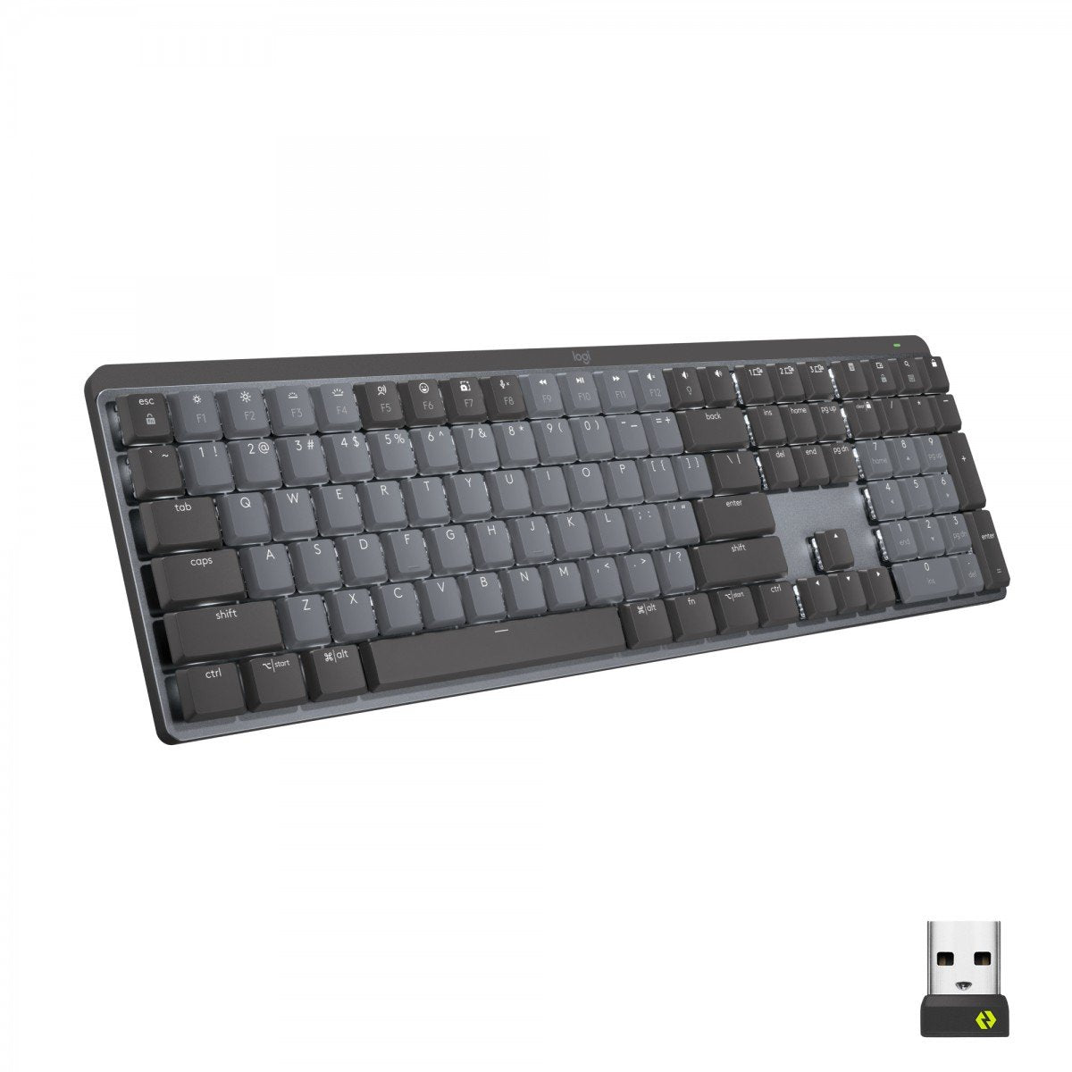 Logitech MX Mechanical clavier Bureau RF sans fil + Bluetooth QWERTY US International Graphite