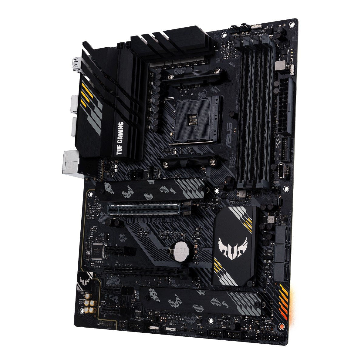 ASUS TUF GAMING B550-PRO AM4 PCIe 4.0 dual M.2 x16 SATA 6Gbps 2.5Gb Ethernet HDMI DisplayPort