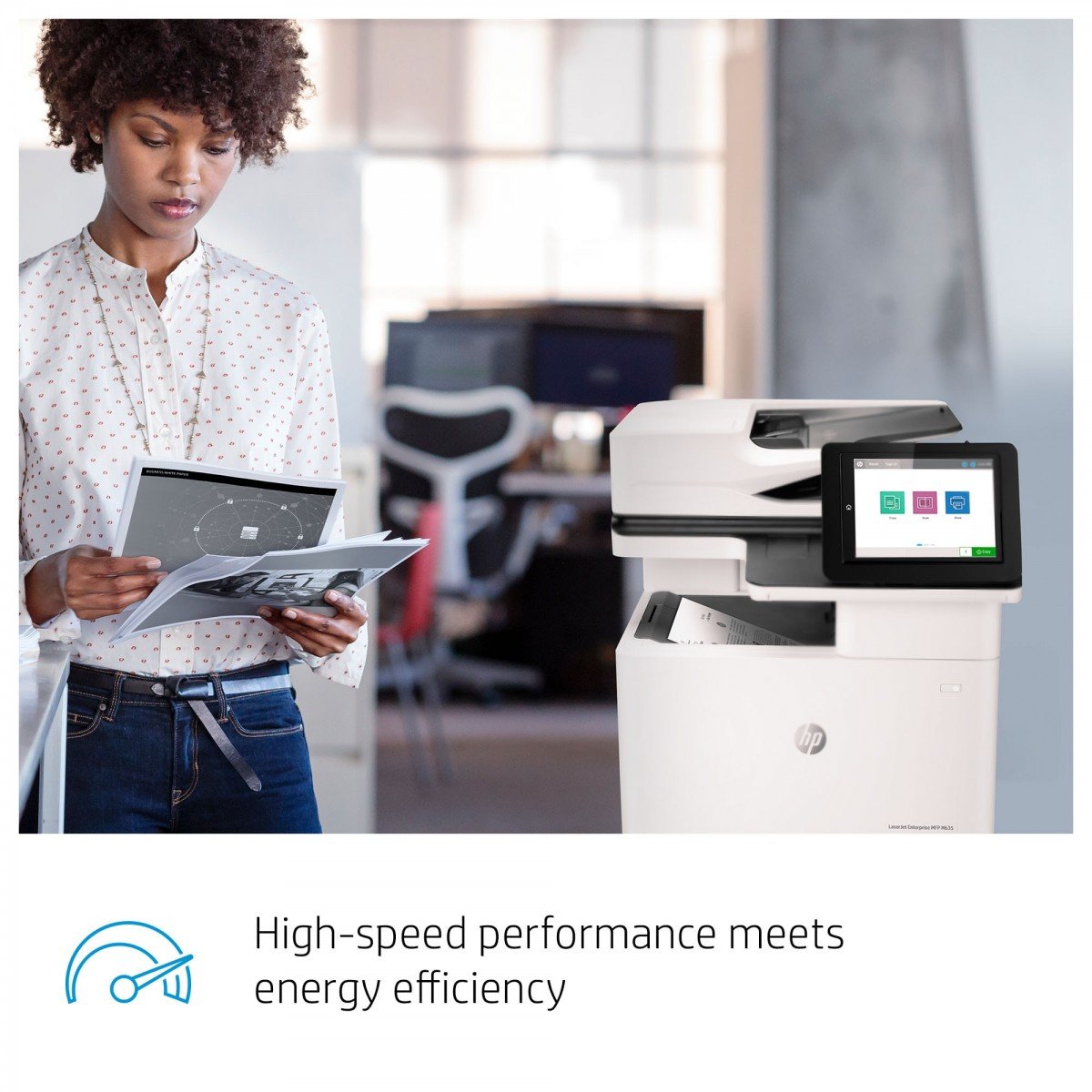 HP LaserJet Enterprise MFP M635fht MFP Mono laser 216x864mm A4 61ppm Copy 61ppm Print 1200sheets USB LAN