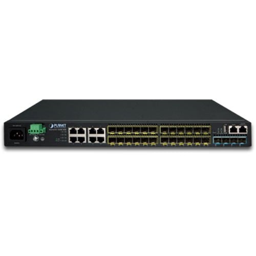 PLANET SGS-6341-16S8C4XR commutateur réseau Géré L3 Gigabit Ethernet (10/100/1000) 1U Noir
