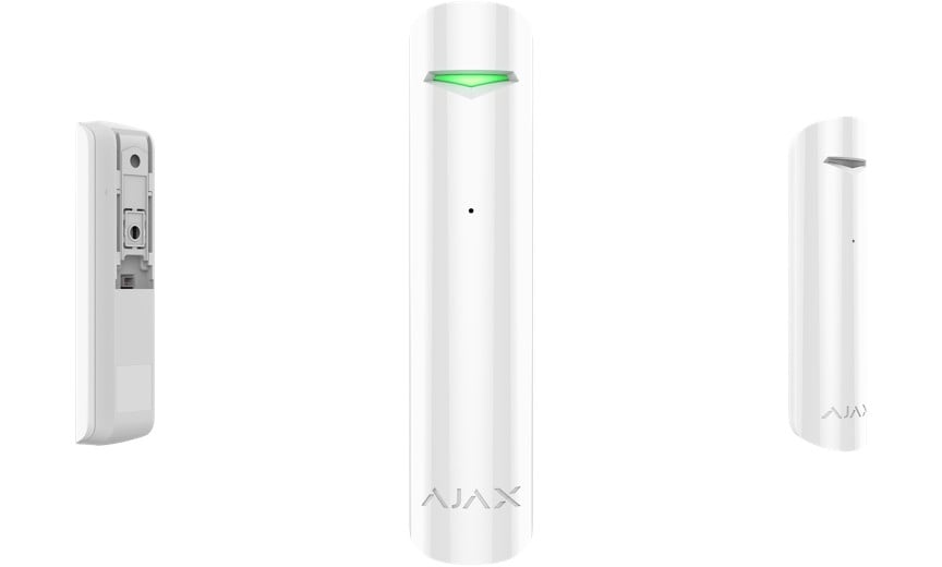 Ajax Systems 38109.05.WH1 GlassProtect Jeweller - détecteur de bris de verre sans fil - blanc