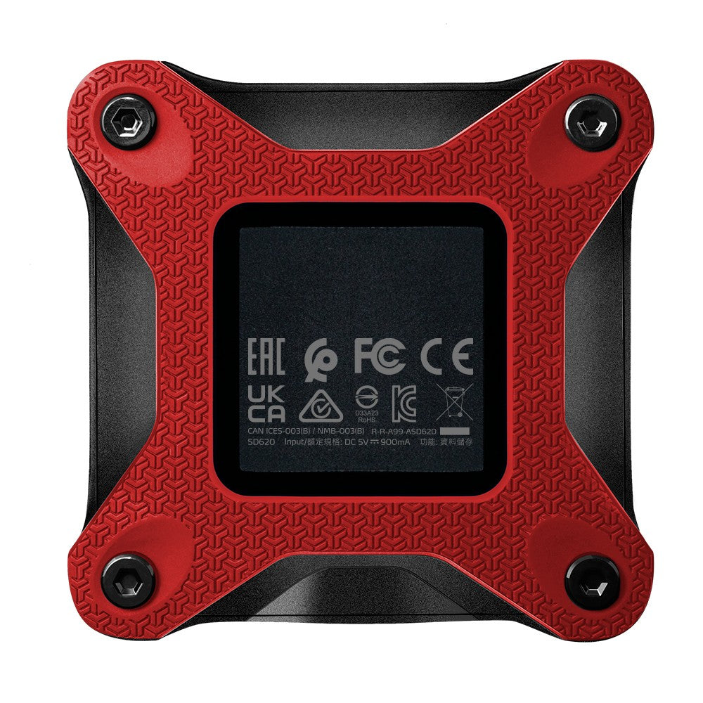 ADATA SD620 2 To Micro-USB B 3.2 Gen 2 (3.1 Gen 2) Noir, Rouge