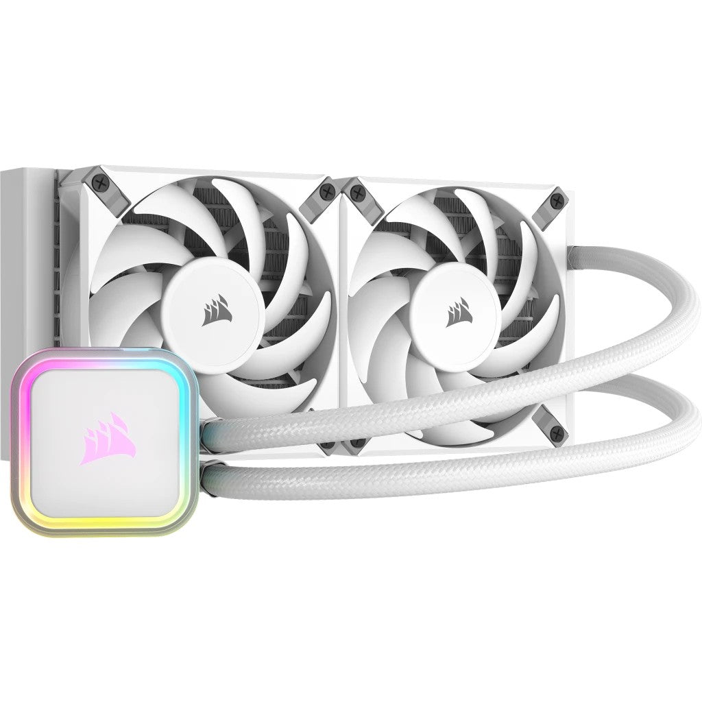 Corsair H100I Elite Processeur Refroidisseur de liquide tout-en-un 12 cm Blanc 1 piece(s)