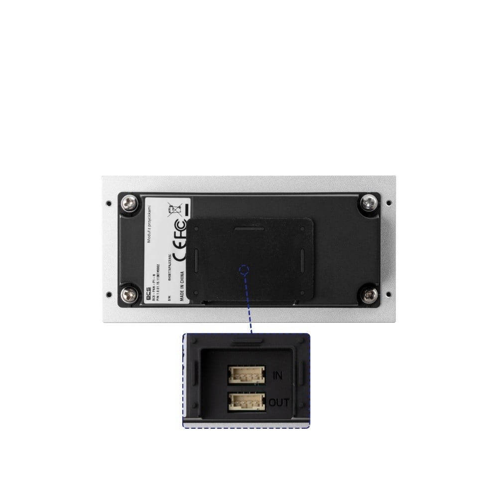 BCS BCS-PAN-P1-N Module de bouton 1 connexion