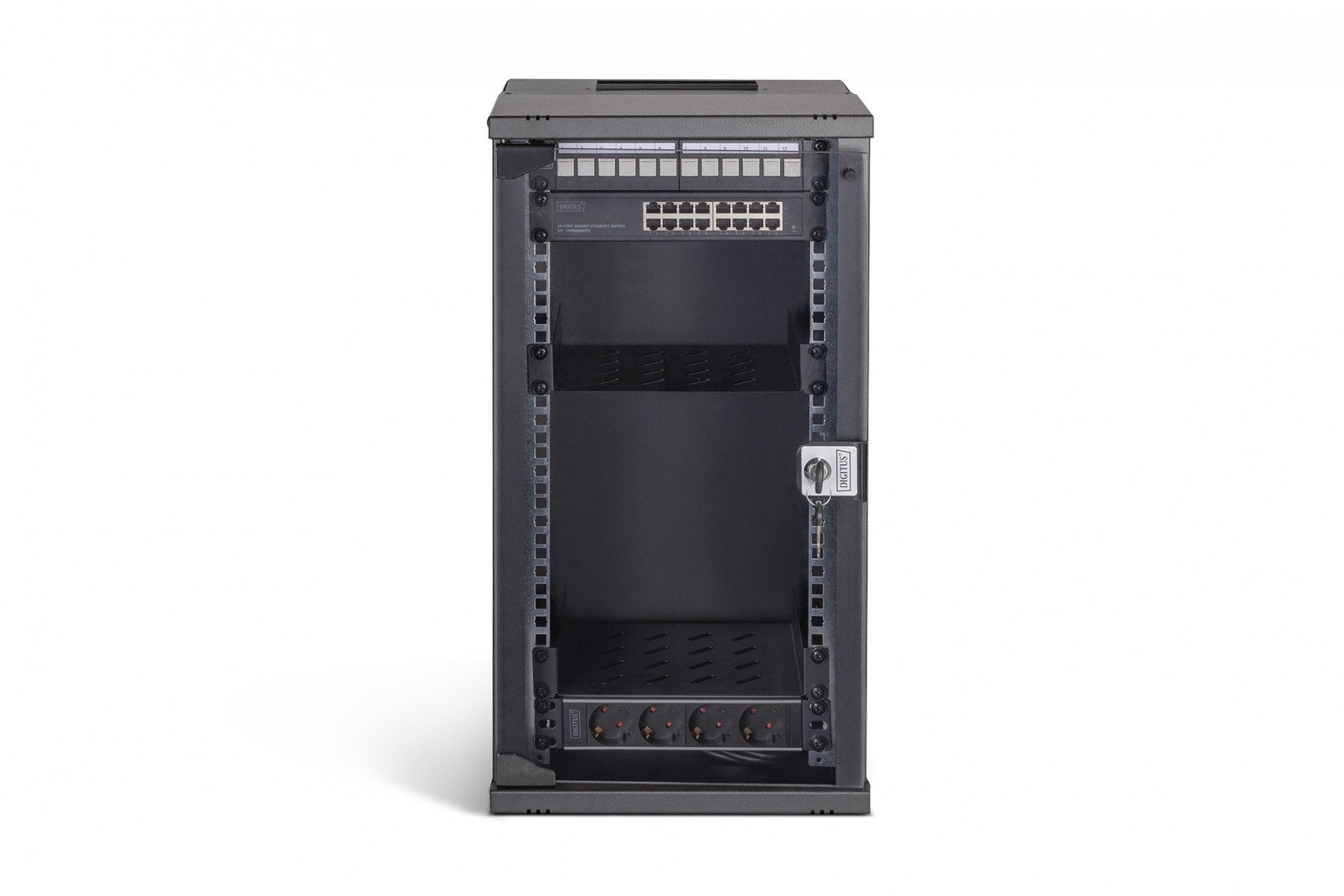 "Digitus DN-49105-SET Ensemble réseau SOHO Pro, 254 mm (10"") - 12U, 315 x 300 mm (l x p)"