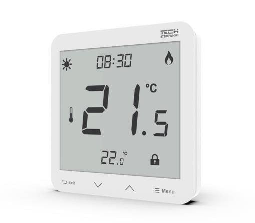 TECH-CONTROLEURS WG.11.0492 Thermostat d'ambiance ST-297z v3 TECH Contrôleurs câblés encastrés blancs