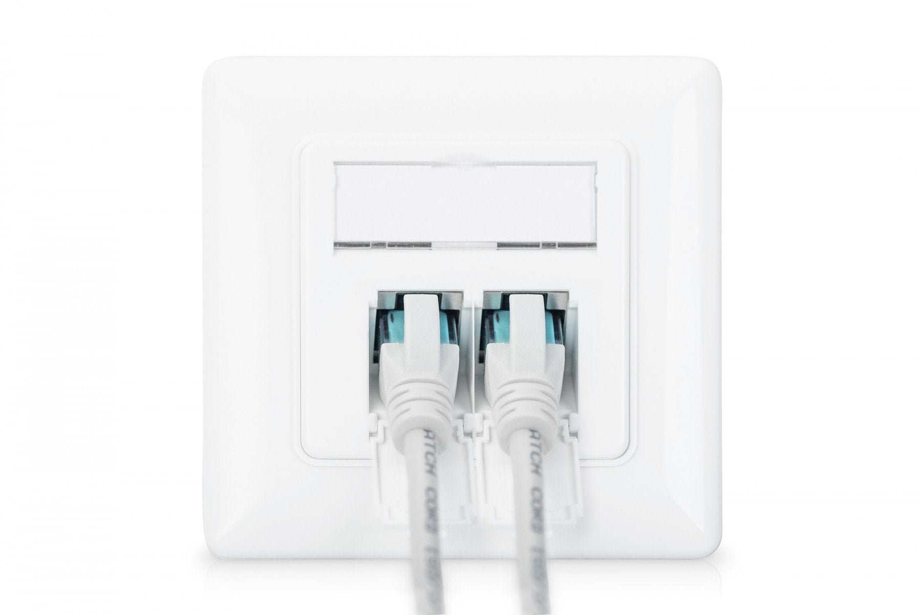 Digitus DN-9010/8-2 prise de courant 2 x RJ-45 Blanc