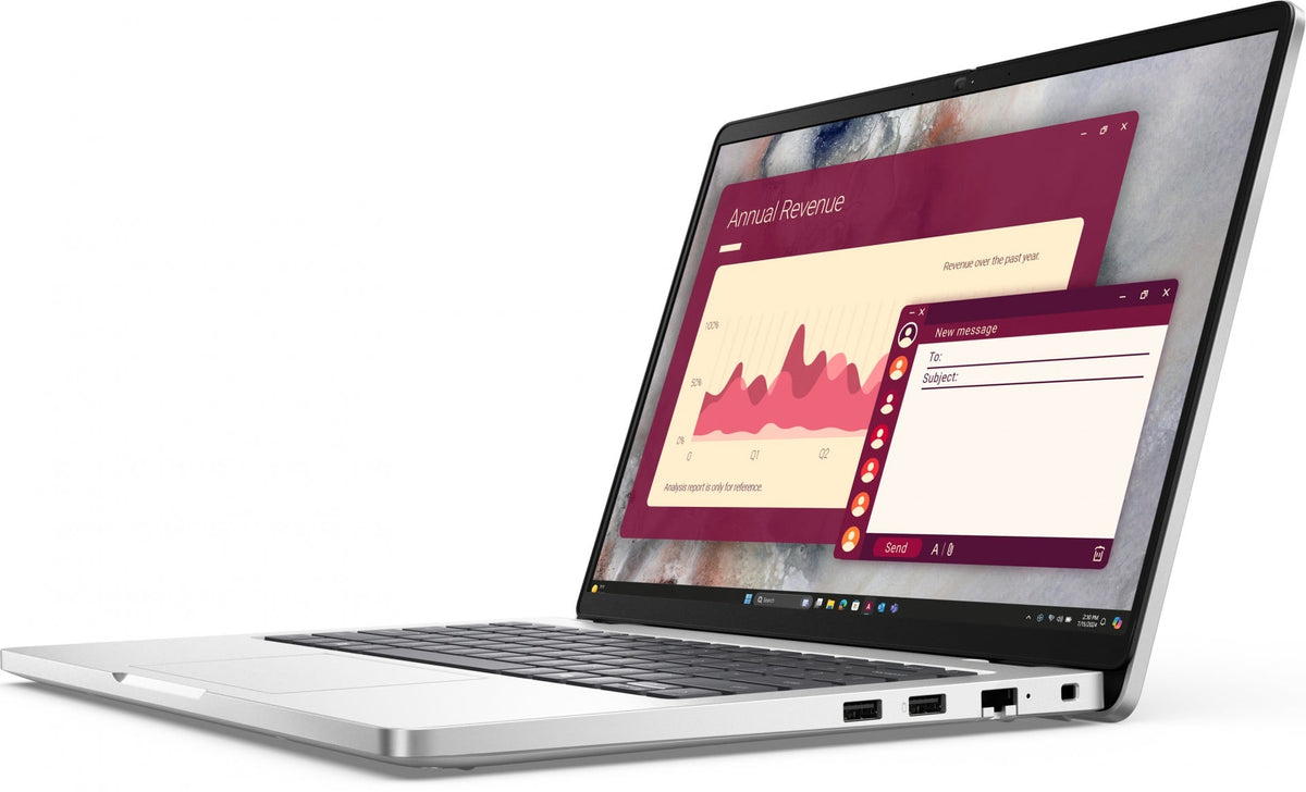 "DELL Pro 14 PC14250 Intel Core Ultra 7 255U Laptop 35.6 cm (14"") Full HD+ 32 GB DDR5-SDRAM 512 GB SSD Wi-Fi 6E (802.11ax) Windows 11 Pro Czech, Slovakian Silver"