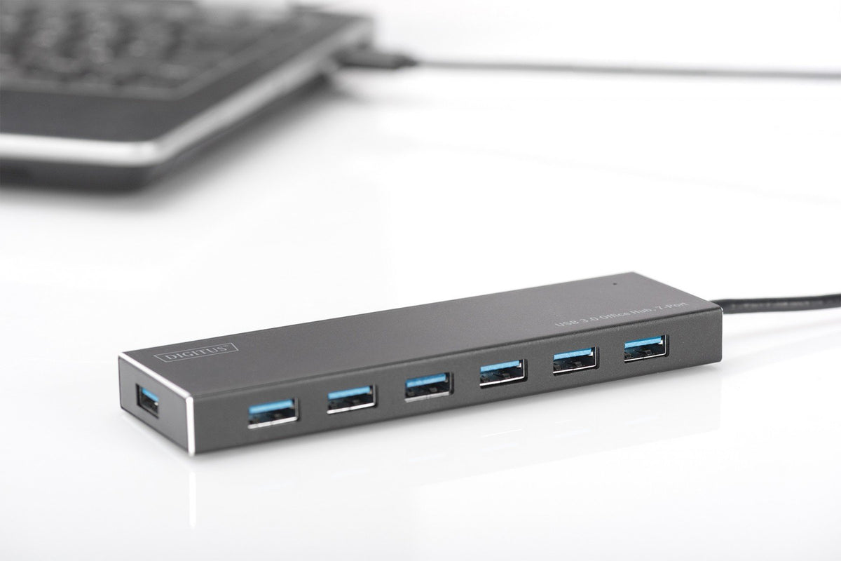 Digitus DA-70241-1 hub & concentrateur USB 3.2 Gen 1 (3.1 Gen 1) Type-A 5000 Mbit/s Gris