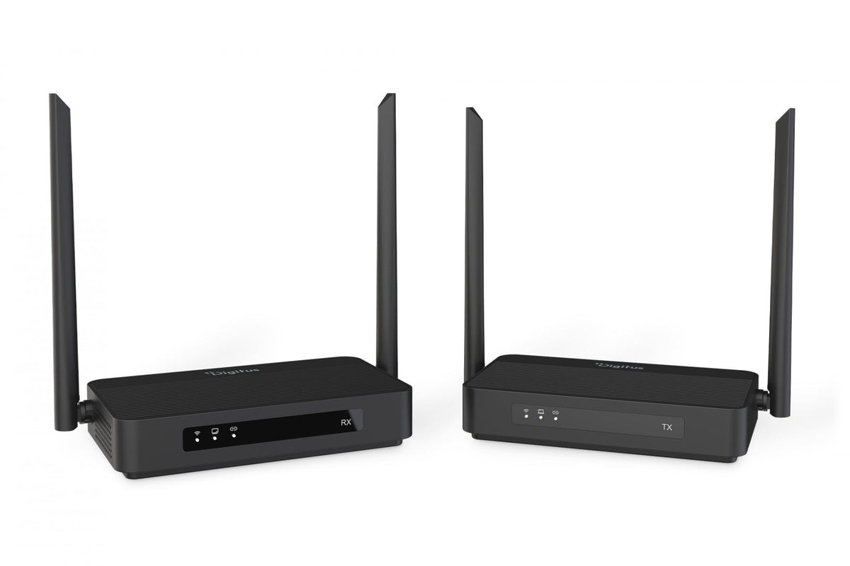 Digitus DS-55360 Extenseur HDMI sans fil avec KVM jusqu'a 100m | UHD 4K@60Hz | Audio | Latence faible 16ms (Ensemble)