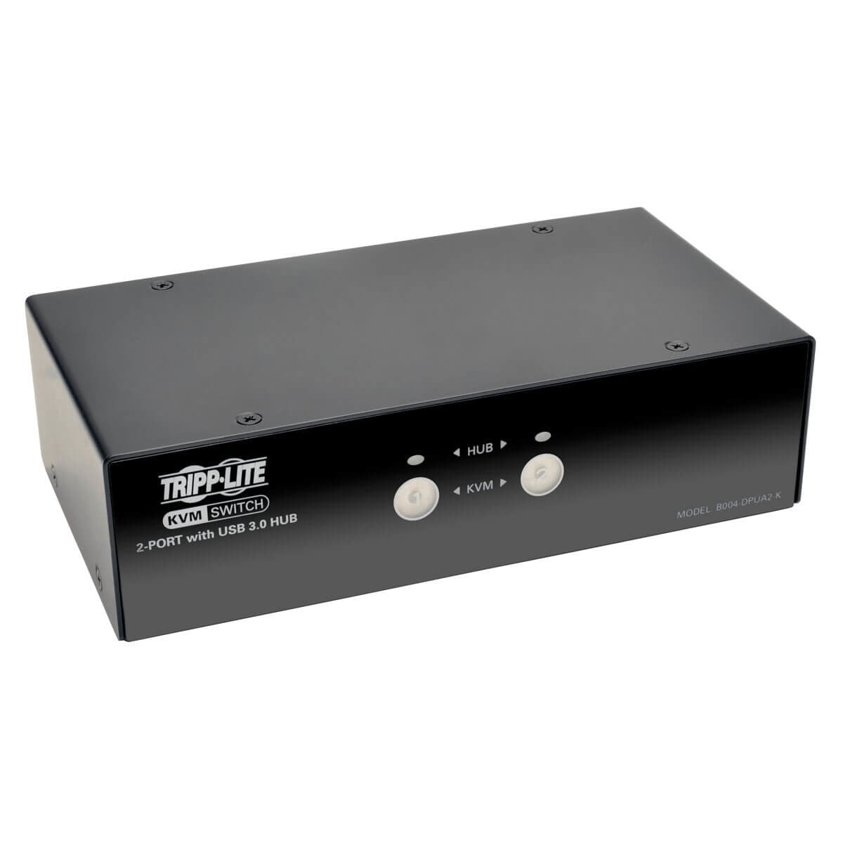 Commutateur KVM DisplayPort 2 ports avec audio, câbles et hub USB 3.0 SuperSpeed