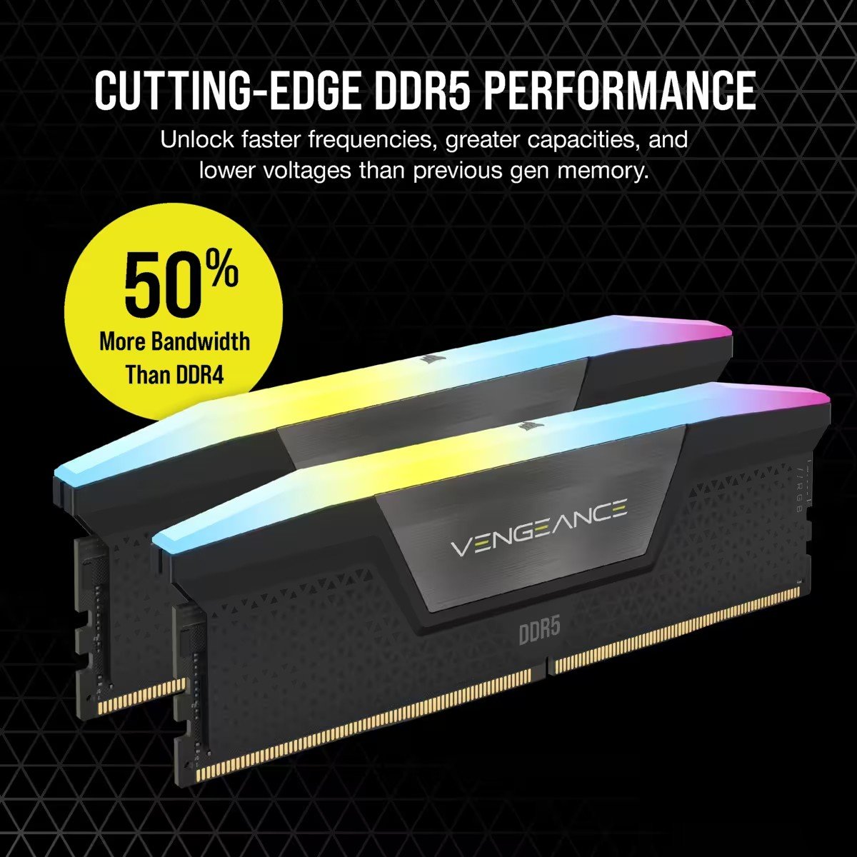 Module de mémoire Corsair Vengeance RGB 32 Go 2 x 16 Go DDR5