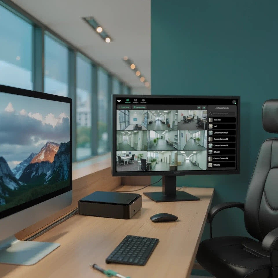 Ajax Systems 134505.122.BL1 Enregistreur réseau NVR HAC 16 canaux avec sortie HDMI - Noir