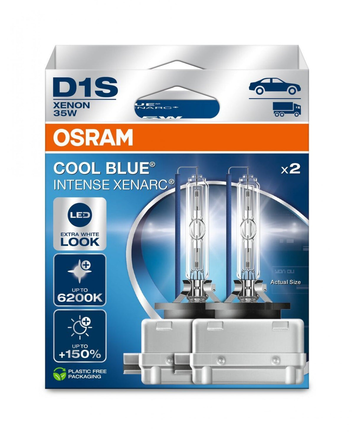 OSRAM XENARC COOL BLUE INTENSE NEXTGEN D1S 35 W, 2 pcs.