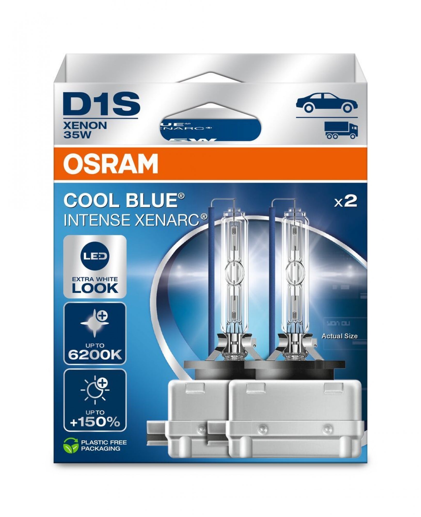 OSRAM XENARC COOL BLUE INTENSE NEXTGEN D1S 35 W, 2 pcs.