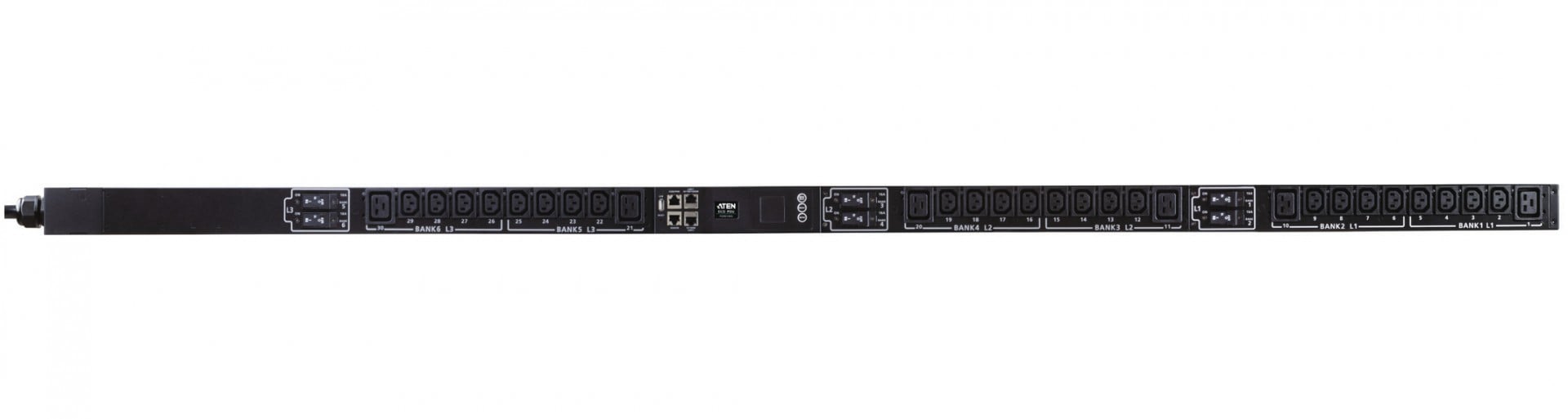 ATEN PG98330G Multiprise PDU IP Zéro U Tri-phasé 32A - 30 Prises 24xC13 6xC19
