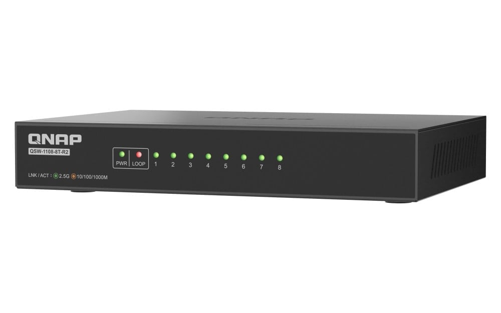 QSW-1108-8T-R2 8 port 2.5Gbps auto nego