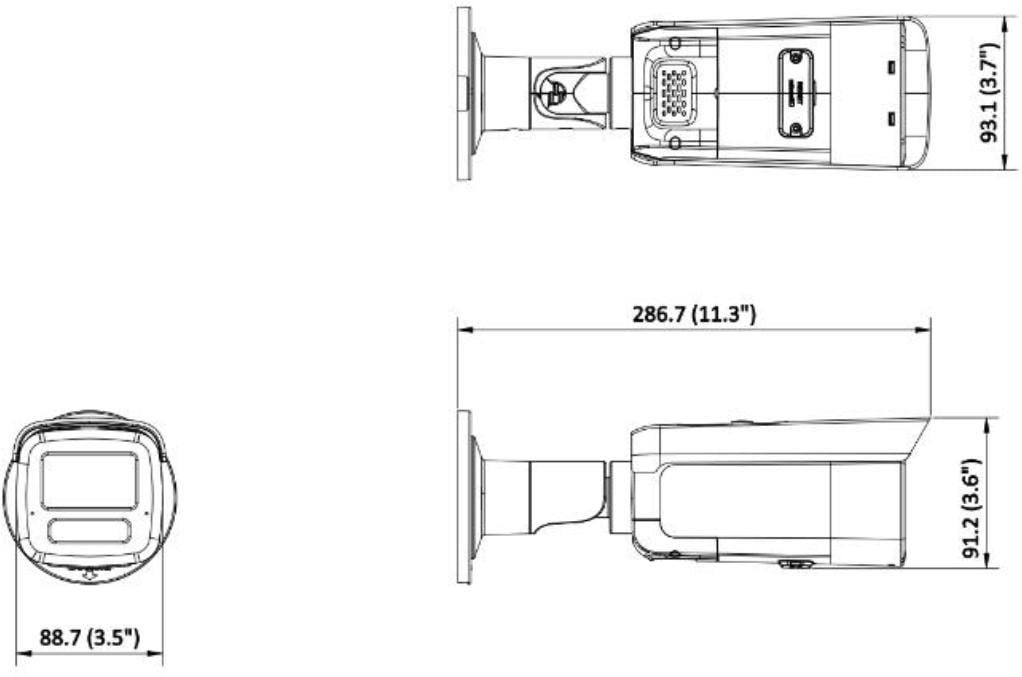 Hikvision DS-2CD2T46G2H-IS2U/SL(2.8mm) caméra réseau fixe Bullet 4MP avec AcuSense, lumiere stroboscopique et avertissement sonore