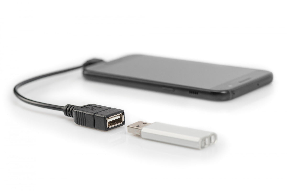 Digitus AK-300313-002-S câble USB USB 2.0 Micro-USB B USB A Noir