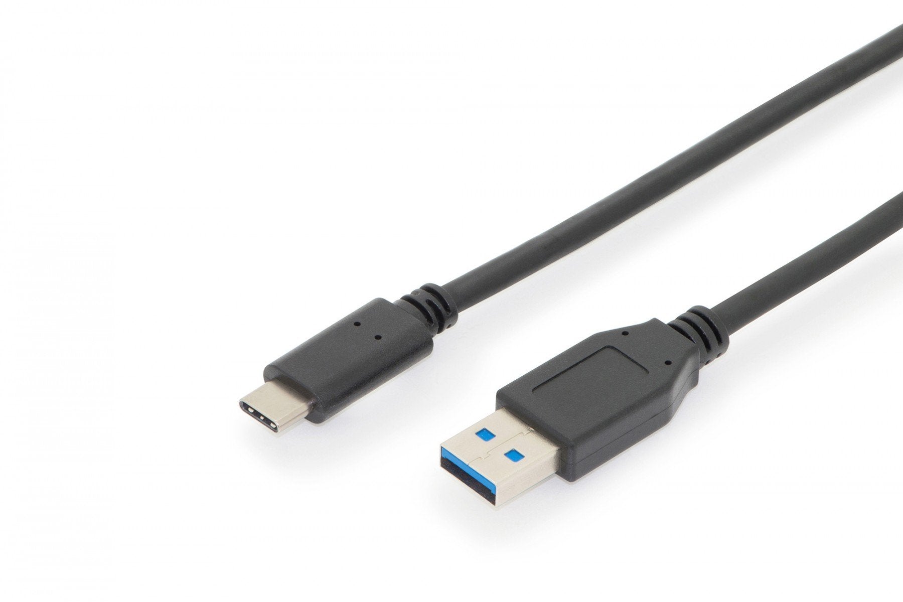 DIGITUS Câble de raccordement USB Type-C™ Gén. 2 - Type-C™ vers A - 1 m - USB C - USB A - USB 2.0 - 10000 Mbit/s - Noir