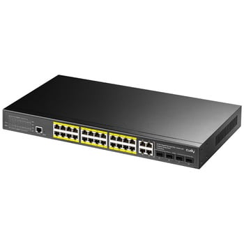 Cudy GS2028PS4 Commutateur Gigabit géré haute performance 24 ports avec PoE 1U a monter en rack