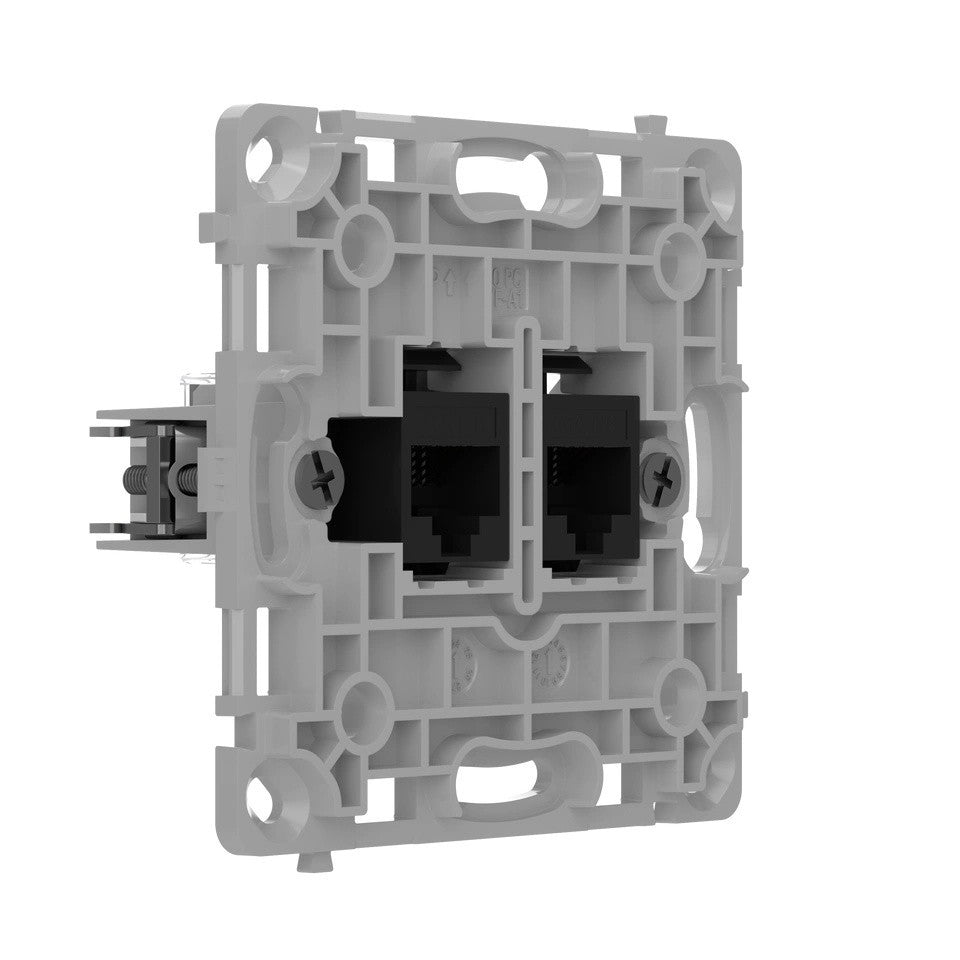Ajax Systems 128848.165.BL Prise LAN RJ45 encastrée verticale noire - OutletCore (LAN) verticale