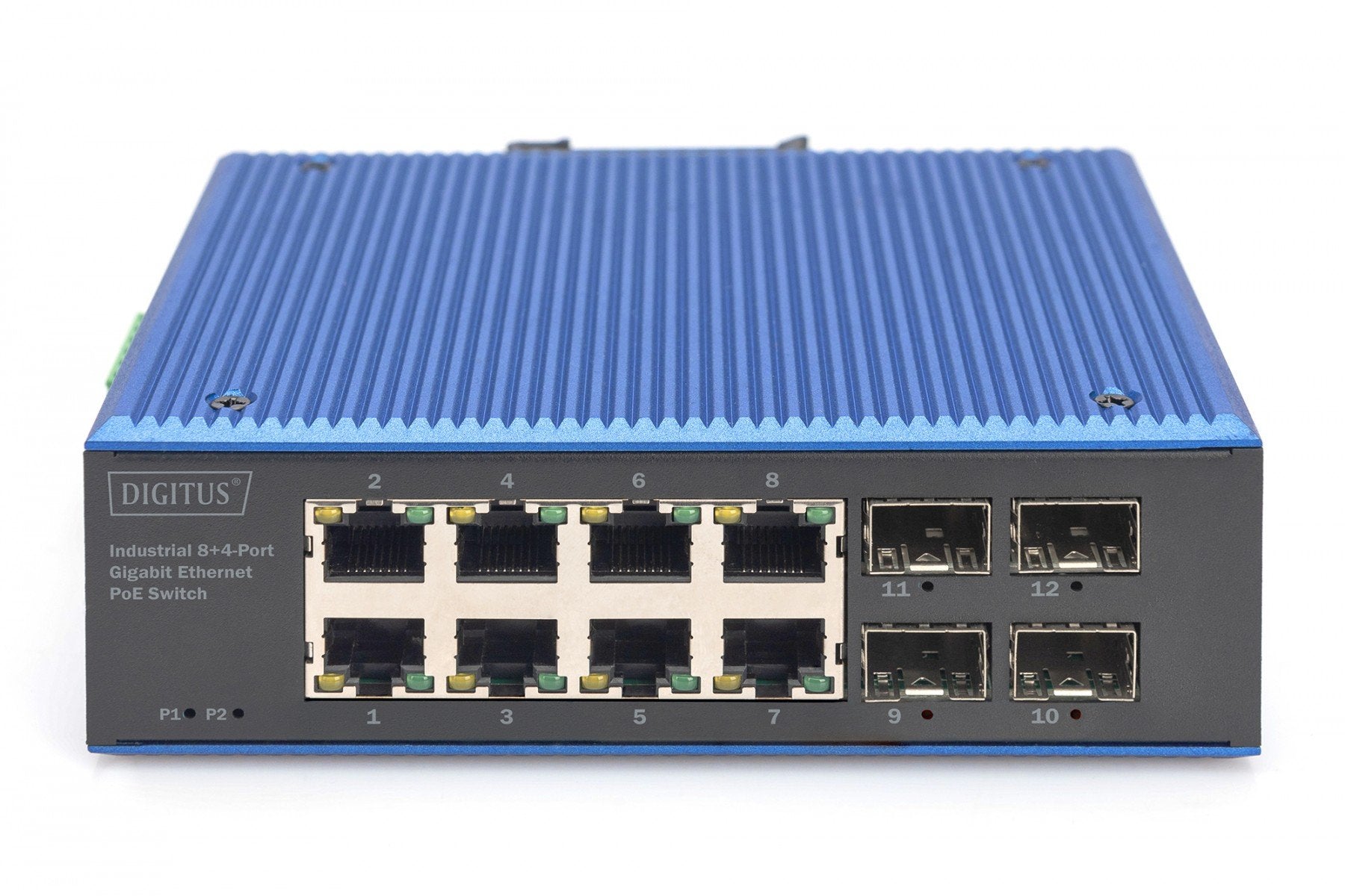 Digitus DN-651153 commutateur réseau Non-géré Gigabit Ethernet (10/100/1000) Connexion Ethernet, supportant l'alimentation via ce port (PoE) Noir, Bleu