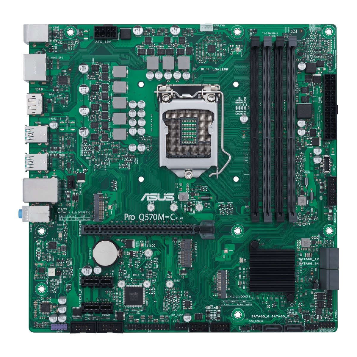 ASUS PRO Q570M-C/CSM - Intel - LGA 1200 - Intel® Celeron® - Intel® Core™ i3 - Intel® Core™ i5 - Intel® Core™ i7 - Intel® Core™ i9 - Intel® Pentium® - DDR4-SDRAM