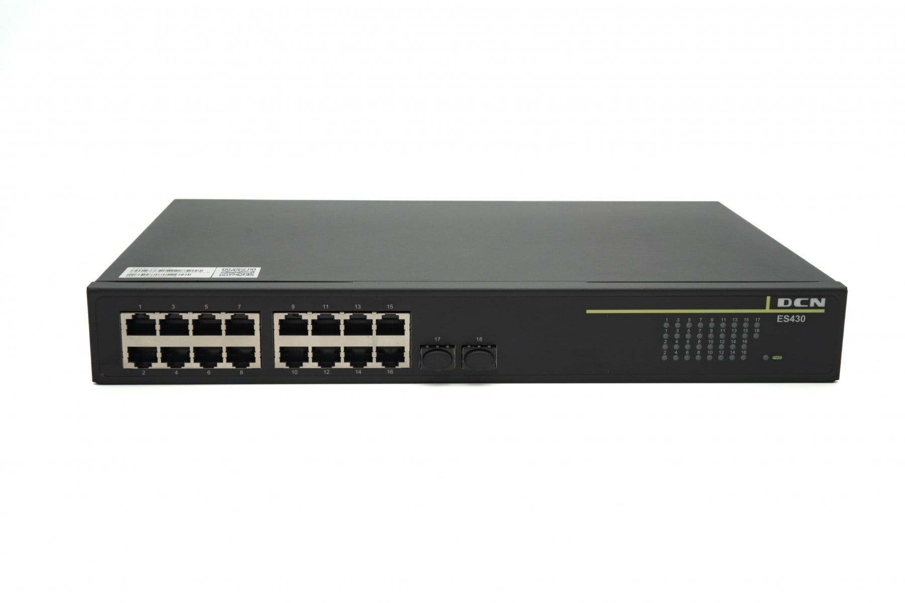 DCN Europe ES430-18P-POE 16x10/100/1000Base-T avec PoE+ (250W) + 2x100/1000Base-X SFP