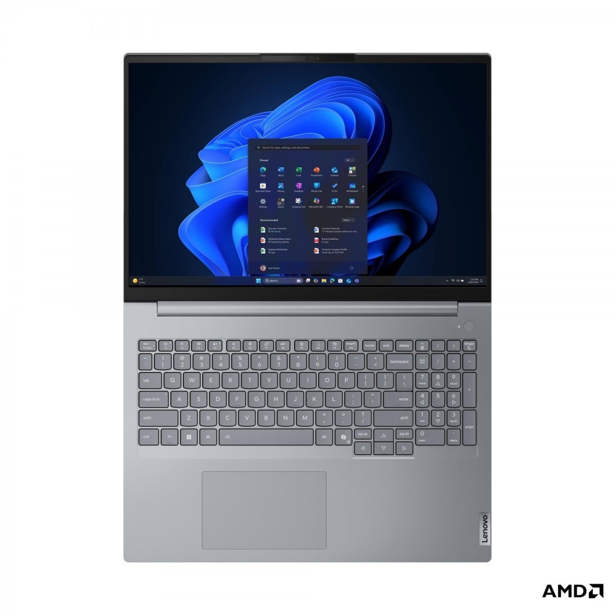 "Lenovo ThinkBook 16 G9 AHP AMD Ryzen™ 5 220 Ordinateur portable 40,6 cm (16"") Full HD 32 Go DDR5-SDRAM 512 Go SSD Wi-Fi 7 (802.11be) Windows 11 Pro Gris Anglais"