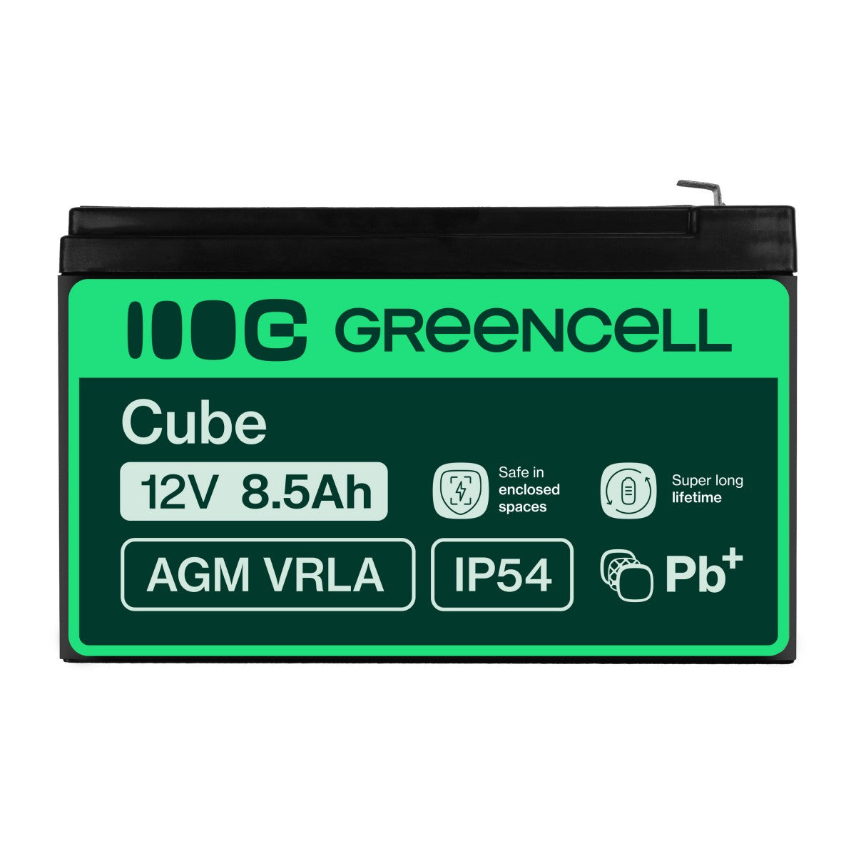 Green Cell AGM Battery 12V 8.5Ah - Battery - Mignon (AA)