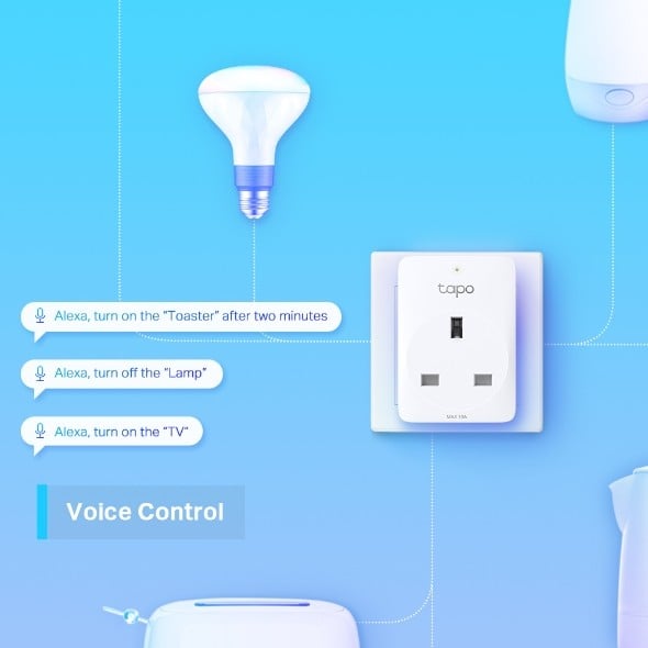 TP-LINK WiFi Smart Plug Wi-Fi 2.4G 1T1R BT Onboarding Tapo APP Alexa & Google assistant supported