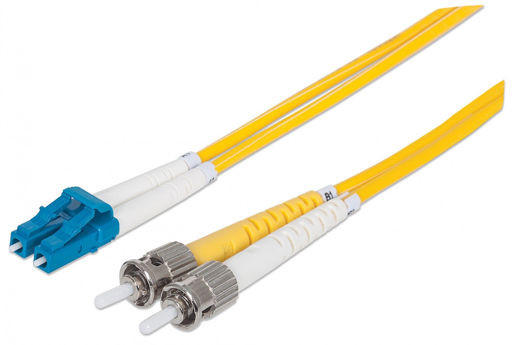 Intellinet 474016 câble de fibre optique 1 m LC ST OS2 Jaune
